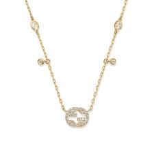 Collar Gucci Horsebit con diamantes